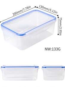 1pc 200 Capacity Clear Plastic Cigarette Case, Tobacco Humidor Box For Rolled Cigarettes & Cigars - Multicolor - View 4