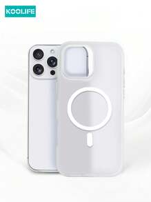 1 Peça Koolife Caso Protetor de Telefone 2-em-1 com Adsorção Magnética Bicor e Sensação Suave, Botões Independentes, Lente de Câmera Elevada, Placa Traseira de 2,0 mm, PC+TPU+Ímã N52, Compatível com iPhone 16/16 Pro/16 Plus/16 Pro Max/15 Pro Max/15 Pro/15 Plus/14 Pro Max/13 Pro Max/13 Pro/12 Pro Max/11