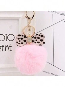 1 buah Gantungan Kunci Pita dengan Liontin, Aksesori Gantungan Kunci Fashion Lucu dan Lembut untuk Wanita, Dapat Digantung di Ransel, Mobil, Dompet untuk Dekorasi, Cocok untuk Anak Perempuan, Motif Leopard, Hadiah Natal, Hadiah Thanksgiving, Gaya Retro Y2K - MultiWarna - View 11