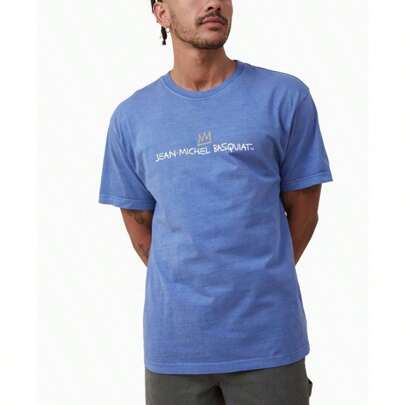 Men's Basquiat Loose Fit Crew Neck T-Shirt