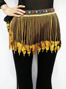 1PC New Belly Dance With Tassel Dance Scarf Strap Belly Dance Waist Chain Hip Scarf - Multicolor - View 15