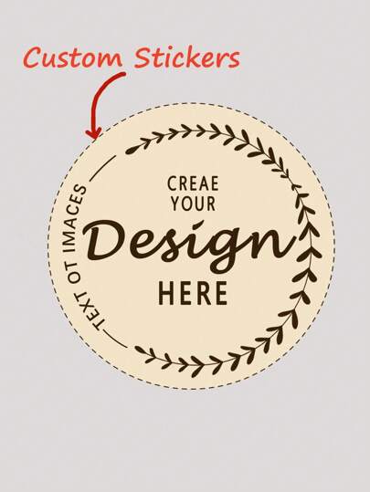 24-1000pcs Personalized Labels - Custom Stickers With Any Design Image Logo Text, Waterproof Stickers, Custom Thank You Labels Stickers, Business Logo, 100 Labels, Seal, No-Iron, Ornamental, Adhesive Exquisite Custom, Personalized, Unique, Gifts For Him, Gifts For Her, Her, Boyfriend, Girlfriend, Dad, Mom, Family, Friends, Son, Daughter, School Students, Workers, Kids, Office, Tea Room, School, Home,Brunch-Ready,Customized Bakeware,Warm Ambience