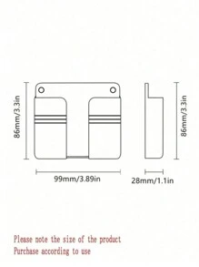 Wall Mounted Mobile Phone Charging Case Holder, Adhesive Remote Control Base, No Drilling Wall Storage Rack Base Wholesale