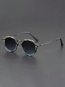 Tortoise Acetate Metal Leg Fashion Glasses Frame Handmade Oval Square Men Classical Handmade Ladies Eyeglasses With High Quality - 彩色 - 查看 14