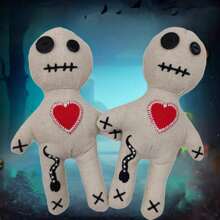 Voodoo Doll Witch Button Eye Doll 1 Scary Ghost Doll, Scary Christmas Decorations, Adult Voodoo Toys For Witchcraft Tricks Props - Multicolor - View 8