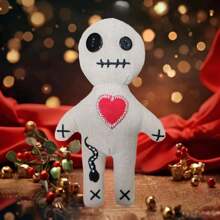 Voodoo Doll Witch Button Eye Doll 1 Scary Ghost Doll, Scary Christmas Decorations, Adult Voodoo Toys For Witchcraft Tricks Props - Multicolor - View 5