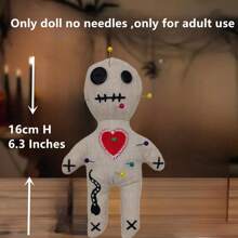 Voodoo Doll Witch Button Eye Doll 1 Scary Ghost Doll, Scary Christmas Decorations, Adult Voodoo Toys For Witchcraft Tricks Props - Multicolor - View 7