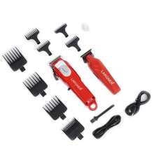 LARGNER LARGNER Two In One Professional Hair Clipper Electric Foil Shaver, Hair Trimmer Set For Men Cordless Beard Trimmer Rechargeable Electric Shaver Hair Grooming Kit 3 Pieces Kit