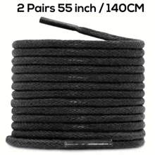 2 双厚圆形打蜡鞋带，男女通用替换鞋带 - 彩色 - 查看 23