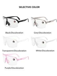 1 Paar unisex Großrahmen Photochromatische Brille