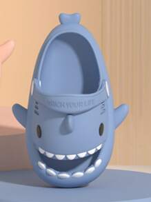 Wuxi lateness time co., ltd 儿童户外卡通鲨鱼设计防滑拖鞋凉鞋，幼儿男童可爱夏季拖鞋