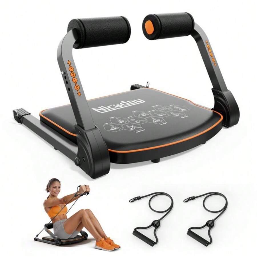 Niceday Ab Workout Machine – Ultimate Core & Stomach Trainer, Crunch & Sit-Up Machine W/ Resistance Bands, Perfect For Home Gym, 330 Lb Capacity - Xem 1
