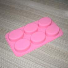 Six Hole Oval Silicone Mold, Six Hole Rectangular Silicone Mold, Handmade Soap Mold, Thickened Material, Easy Demolding, High Temperature Resistant Handmade Creation Mold, Suitable For Handmade Soap, Candles, Gypsum, Dropper And Other Handmade Crafts - Pink - View 16