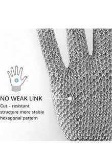 1pc Kitchen Cut-Resistant Gloves, Level 5 Protection, Slip-Resistant, Suitable For Cooking, Meat Processing, Driving, Outdoor Sports, Summer Thin Breathable Design, For Men
