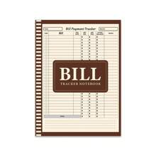 Bill Tracker Notebook: Monthly Bill Payment Tracker Book To Track Your Personal Expenses Budget Finance Planner & Payments Checklist Organizer - Brown - View 1