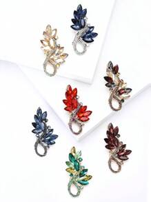 Cinza Café Roxo Cristal Trigo Orelha Broche Para Mulheres Homens Planta Pin Festa Banquete Jóias Presente Vestido Terno Pin Acessórios