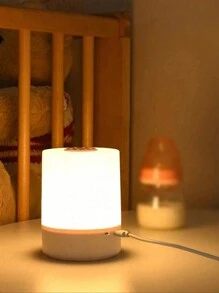 1 触摸控制暖灯床头灯，护眼 LED 夜灯，USB 插入式/可充电 2 种模式电源睡眠灯，夜间护理婴儿灯 - 白色 - 查看 7