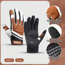 Kyncilor Guantes tácticos militares para pintura, airsoft, combate, bicicleta, con protección de goma y antideslizantes de dedo completo - Multicolor - Ver 6
