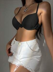 3 pièces/Ensemble de soutien-gorge avec armature minimaliste pour femmes, levage et soutien, confortable, sexy