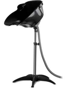 Portable Shampoo Bowl, Shampoo Basin Salon Sink With 1.5m Drain Pipe, Height And Angel Adjustable Mobile Hair Washing Basin For Home Salon Hairstylist Use Bathroom Decor Summer - Black - View 1