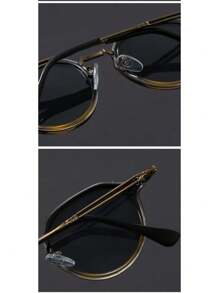 Tortoise Acetate Metal Leg Fashion Glasses Frame Handmade Oval Square Men Classical Handmade Ladies Eyeglasses With High Quality - 彩色 - 查看 7