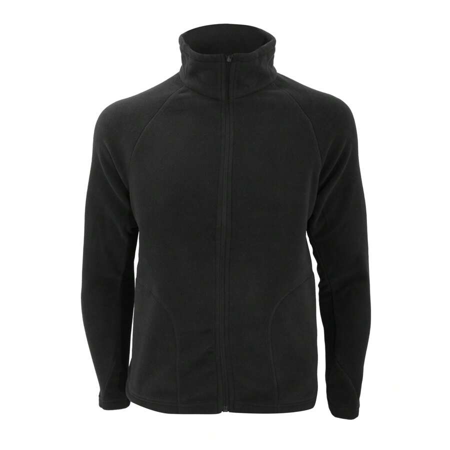 Result Core Mens Micron Anti Pill Fleece Jacket (Black) - 100% Polyester - Black - View 1