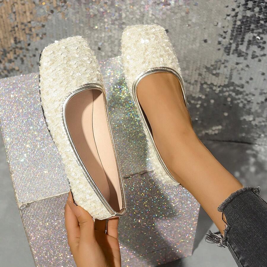 Women's Casual Slip-On Flat Driving Loafers - Beige - View 1