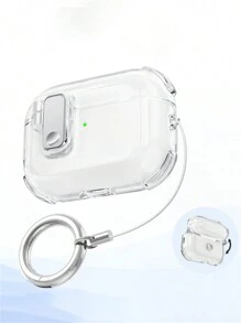 Cute Anti-Drop Automatic Clear Headphones Case Compatible With AirPods 1 2 3 4 Soft Compatible With AirPods Pro 2 Lock Anti-Lost Protective Cover