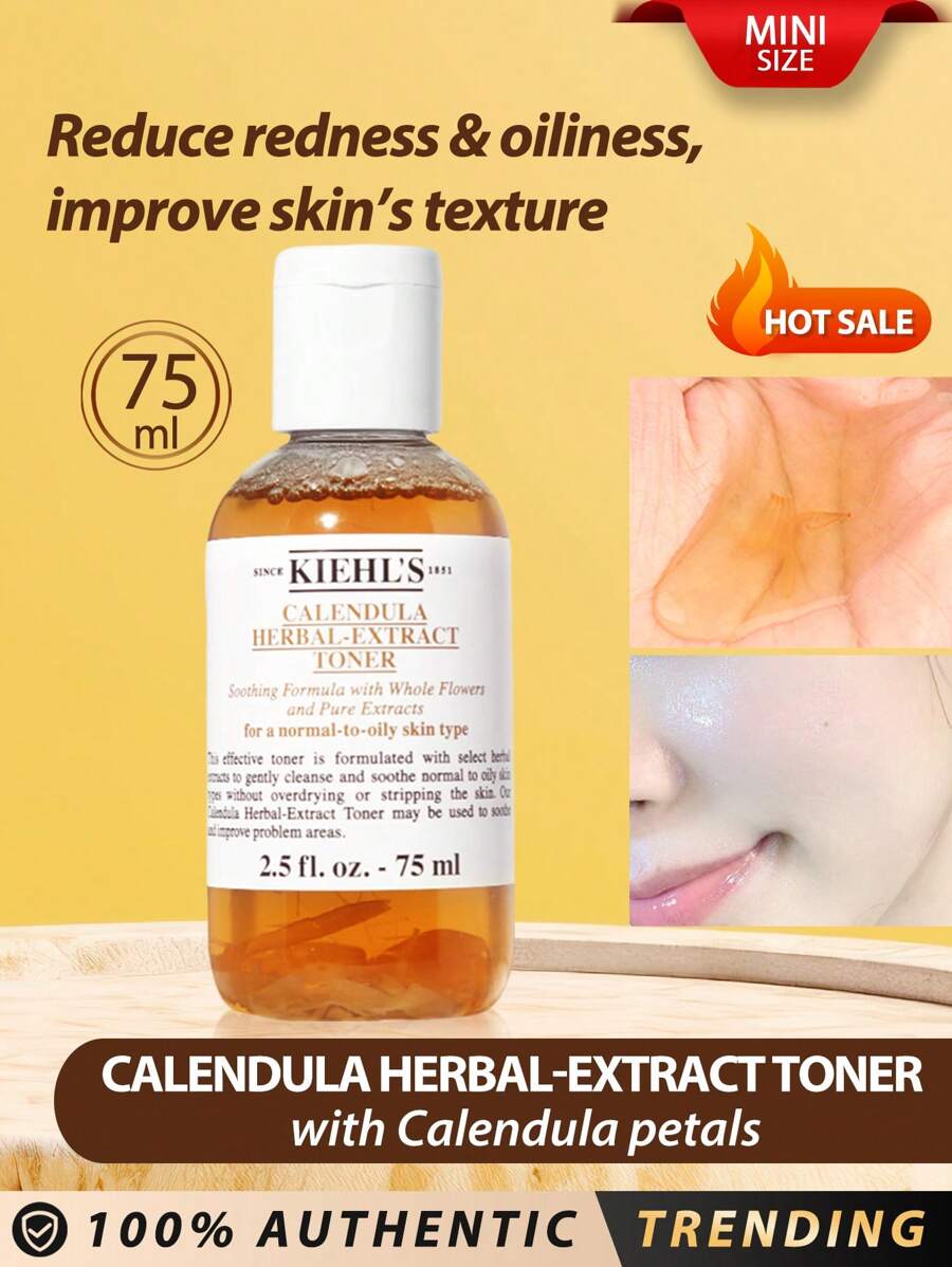 Kiehl's 科颜氏[迷你装]金盏花草本萃取爽肤水 75ml / 蕴含完整花朵及纯净萃取物。金盏花草本萃取爽肤水可用于舒缓并改善问题肌肤，维持肌肤的天然平衡与完整性。 - 75ml - 查看 1