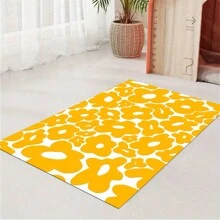 1 pièce Tapis de nourriture pour animal de compagnie impérméable à l'eau, à adhérence forte et à séchage rapide avec petits motifs verts pour chat ou chien, facile à nettoyer, convient pour divers bols à nourriture et eau