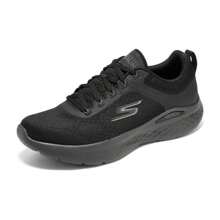 Skechers 男士 Go Run Lite 缓震回弹轻便舒适跑步鞋，柔软透气鞋底休闲通勤运动鞋，220894-BKCC - 黑色/炭灰色 - 查看 6