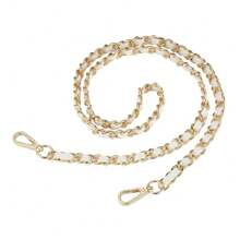 1pc Purse Chain Strap Crossbody Bag Chains Strap Handbag Chain Replacement Leather Chain Straps 47.2" - Multicolor - View 6