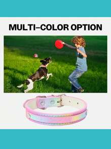 1pc Personalized Dog Collar With Name, Customized Brilliant Rhinestone Dog Collar, Custom Dog Collar Pu Leather Puppy Cat Id Summer Collars With Rhinestone Heart Star Shaped Dog Accessory Dog Name/ID Tags Personalized Ideal Gifts For Him Her, Family, Friends, Pet Lovers, Pet For Anniversaries, For Birthdays, For Christmas, For Housewarming, For Fall/Autumn/Winter