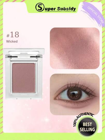 HOLIKA HOLIKA 我最爱的眼影盘，#18 Wicked，哑光自然眼影粉，显色度高，易于晕染，持久不脱妆，24小时持妆，韩妆，Eyeglitz，K-Beauty，0.06盎司（1.8克），韩国化妆品，礼品