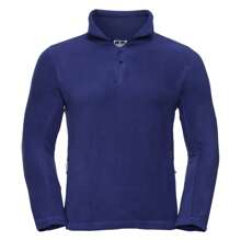 Russell Europe Mens 1/4 Zip Outdoor Fleece Top (Bright Royal) - 100% Polyester - Blue - View 1
