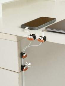 Magnetic Cable Clips Adjustable Charging Cables Cord Holder Under Desk Wire Manager Organizer For Home Office Cable Management - Multicolor - View 2