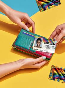 1张定制照片和姓名卡，定制照片LGBTQIA+终身会员卡 - LGBTQIA+骄傲卡，定制LGBTQIA+及其他会员卡 - 添加您自己的照片 - 个性化LGBTQIA+姓名卡，个性化新奇LGBTQIA+终身会员全息贴纸，送给朋友和同事的趣味礼物，高级终身会员身份，玩笑贴纸，搞笑礼物，恶搞礼物，身份证 - 多色1 - 查看 3