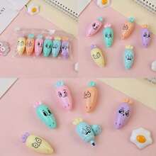 2pcs/3pcs/6pcs Set Carrot Shaped Fluorescent Highlighter Pens, Colorful Fluorescent Pens, Multicolor Markers, Graffiti Pens, 6 Color Pens Set, Classroom Gifts - Різнокольоровий - Переглянути 11