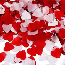 1 paquet/5000 pièces de confettis en forme de cœur de 1 pouce, blancs et rouges, roses, or/rouges/rose gold paillettes, papier de soie de couleurs mélangées. Confettis en forme de cœur pour la décoration de la Saint-Valentin - pour lancer des cœurs pour le mariage, la décoration de table romantique, le lieu, le bouquet à la main, le remplissage de ballons transparents