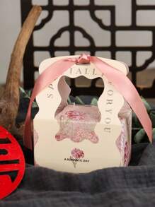 4 piezas/8 piezas Caja de dulces para el Día de San Valentín, Caja de regalo de chocolates, Caja de regalo sencilla y fresca para bodas y compromisos - Papel - Ver 5
