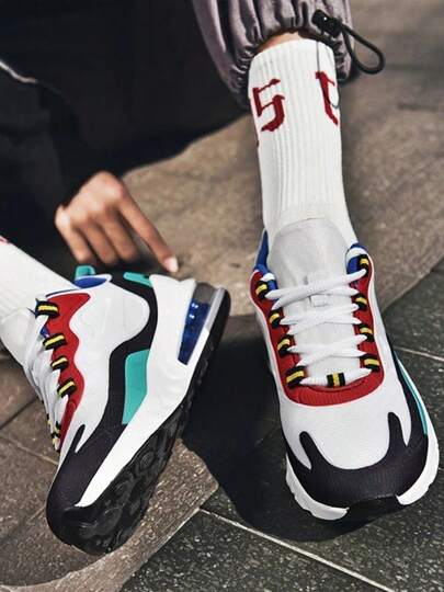 Zapatillas para estudiantes Zapatillas de baloncesto versátiles Street Fashion Style - Amortiguación y absorción de aire transpirable - Ideales para correr, jugar al baloncesto y entrenar