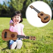 Kids Toy Guitar 35cm Simulation Educational - Light Coffee - View 6