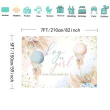 Phông nền bóng bay màu hồng hoặc xanh Boho Trang trí tiệc cho anh ấy hoặc cô ấy Cỏ Pampas Phông nền chụp ảnh tiệc tiết lộ giới tính bằng nhựa Vinyl Trang trí tiết lộ giới tính theo phong cách Bohemian Chụp ảnh - Màu Hồng Tươi - Xem 3