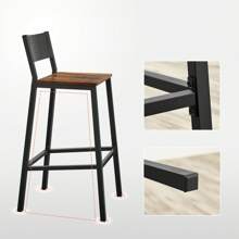 VASAGLE Kitchen Chairs - Brown - View 5