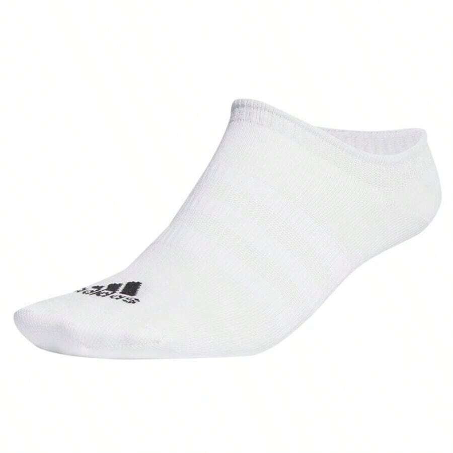 Adidas Thin And Light No-Show HT3463 Socks - White - View 1