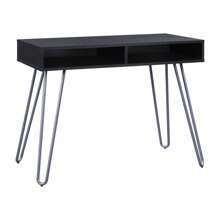 Mainstays Hairpin Writing Desk, Multiple Finishes - Black - View 5