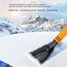 Car Snow Removal Kit: Durable ABS Ice Scraper & Frost Shovel - Gentle On Vehicle Windows, Perfect For Winter Cleaning - Multicolor - View 10