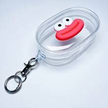 1pc Portable Mini Colorful Transparent Zipper Storage Pouch, Cute Cartoon Pattern Design, Multi-Functional Jewelry Organizer Bag For Earphones, Cables, Lipsticks, Keychains, Rings, Small Accessories, Travel Accessory Travel Essentials Holiday Essentials Bag,Room Decor, Bags,Makeup Bag,Vanity,Travel,Make Up Bag,Travel Essentials,Organizer,Storage,Travel Essential,Makeup Organizer,Makeup Bags,Make Up Organizer,Organiser,Toiletry Bag,Desk Organiser,Cosmetic Bag,Makeup Pouch,Make Up Organize,Vanity Accessories,Make Up Pouch,Make Up Bags