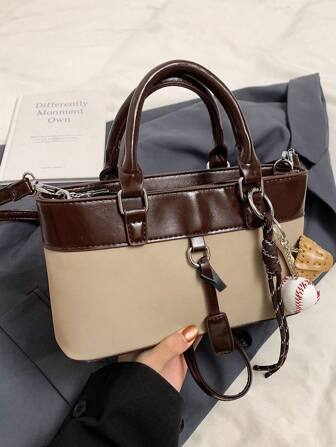 ワインレッド トレンディなニッチコントラストカラーバッグ、Ancora 2024年秋冬 多用途 ショルダーバッグ、ボルドーファッションハンドバッグ、ルビーオフィス/通勤用ショルダーバッグ、マルーンクロスボディバッグ (アクセサリー装飾なし)