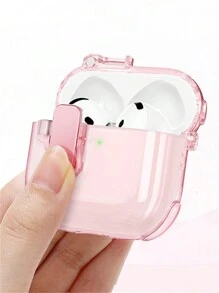 Cute Anti-Drop Automatic Clear Headphones Case Compatible With 1 2 3 4 Soft Compatible With Pro 2 Pro 3 Lock Anti-Lost Protective Cover